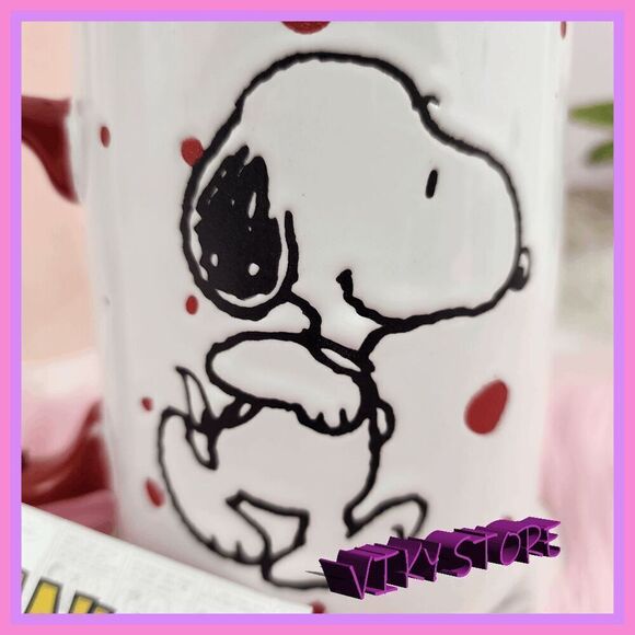 NWT ❤️ Peanuts Snoopy Red White Coffee Mug Collector's Item #7120 ☕ - Picture 2 of 6